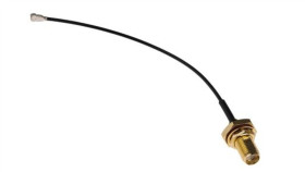 Kabel Koncentryczny, Rf, Czarny Gniazdo Sma Żeńskie U.Fl 100Mm, Rs Pro Z...