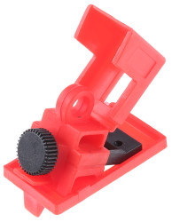 Blokada Blokada wyłącznika z zaciskiem RS PRO rozmiar mocowania 11mm Czerwony zamki: 1