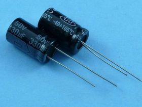 330uF/50V 100SZT 10x17 105° LEA#ELKO