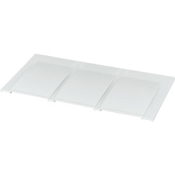 Osłona, 110 mm x 185mm system 60 mm, BBS-3/PR, obwody zasilające, system do płaskich szyn zbiorczych, materiał: Tworzywo