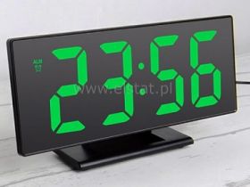 Zegar z budzikeim; duże cyfry