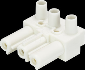 92.031.3258.0 Socket - 3-pin, white, screw connection