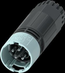 Plug, 4 pole, screw connection, Duo-Unlock lock, straight, 1308641