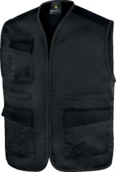 Kamizelka Mach 1 z wieloma kieszeniami, z poliestru, kolor Ciemnoszary, rozmiar: 4XL, M1GI2GG4X