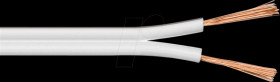15138 Loudspeaker cable 2x4.0 mm² , 100 m white CCA