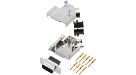 Osłona 9-pinowe D Sub Hoods do Dla kabla Encitech Connectors