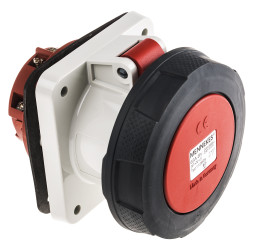 Złącze przemysłowe - zasilające 63A Gniazdo 400 V 3P + N + E Żeński MENNEKES Czerwony Montaż na panelu IP67