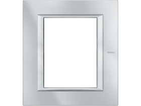 AXOLUTE Ramka 1 pojedyncza prostokątna 3+3 moduły AXOLUTE aluminium HA4826HC LEGRAND