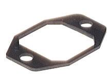 G30E-2, uszczelka płaska do złączy z flanszą, grubość 0,8 mm, czarna, Hirschmann, 733415002