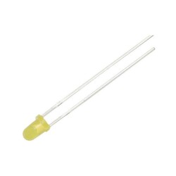 DIODA LED 3mm ŻÓŁTA DYFUZYJNA L-934 LYD 2mA KINGBRIGHT