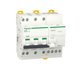Wyłącznik różnicowoprądowy z członem nadprądowym RCBO, Typ C, 3P+N, 25A, 300mA, Schneider Electric, Acti9 iDD40K