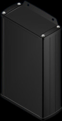 Aluminum Profile enclosure, (L x W x H) 175 x 106 x 45 mm, black, TEKAM-33/E.9