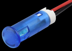 QS63XXB24 Indicator LED, 24 V DC, 6 mm, wired, blue