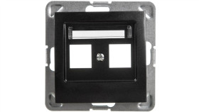 Impresja Obudowa Gniazda Teleinformatycznego Podwójnego Antracyt Gpk-2Y/P/50