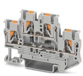Część do listwy zaciskowej Phoenix Contact 12 → 26AWGWciskane PTTB 2.5-2DIO/U-OL/U-OR 500mA 500 V