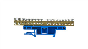 Listwa Zaciskowa Na Szynę 18-Torowa Niebieska Th35 Lz-18/N 0922-00
