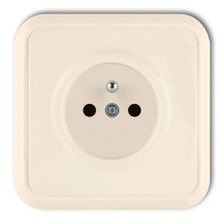 LIZA Gniazdo pojedyncze z/u beżowy 1GPT-1z