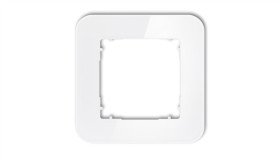 Icon Ramka Uniwersalna Pojedyncza Zaokrąglona - Efekt Szkła (Ramka: Biała...