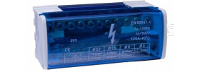 Modułowy Blok Rozdzielczy Mostek Szyna 20kA 500V 11 Otworów VCX
