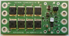 Płytka demo Infineon Sterownik MOSFET Płyta demonstracyjna Przełącznik akumulatora, pojazdy rolnicze budowlane (CAV),