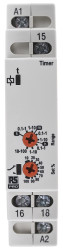 Timer Relay Szyna DIN 12 → 230V ac/dc SPDT RS PRO SPDT 0.1 s → 100h Wielofunkcyjne funkcyjny