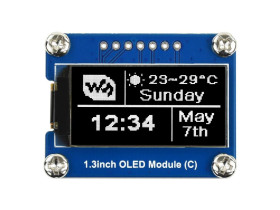 Waveshare 64×128, General 1.3inch OLED Display Module