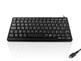 Klawiatura Kompaktowa przewodowa, kolor: Czarny, USB, QWERTY (francuski), Ceratech