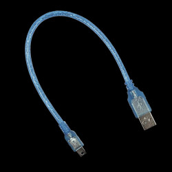 Opencircuit Mini USB cable 50 cm blue