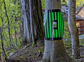 Osłona sygnalizacyjna zabezpieczająca zielono-czarna PK10 PK06415