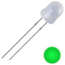 Quadrios 2111O169 LED wired Green Circular 5 mm 2500 mcd 30&#xB0; 20 mA 3 V