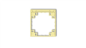 Ramka Pośrednia Do Gniazd Bryzgoszczelnych Z Uziemieniem Schuko Kanarkowy...