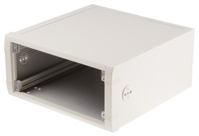 Obudowa urządzeń elektronicznych Aluminium wysokość zew: 120 mm szerokość zew: 250 mm długość zew: 250 mm 250 x 250 x