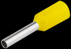 Tulejka izolowana E100 1mm2 16,4mm z miedzi cynowanej żółta