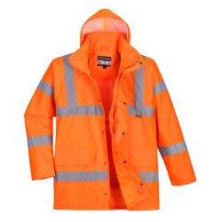 Portwest RT60 Pomarańczowy Unisex Kurtka drogowa o wysokiej widoczności 2XL