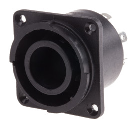 Złącze przemysłowe - zasilające 15A 240 V AC Żeński RS PRO Czarny Montaż na panelu