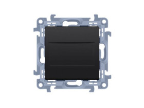 SIMON 10 Zaślepka ramki (moduł) mocowanie za pomocą łapek lub wkrętów czarny mat CPS.01/49 KONTAKT SIMON