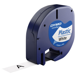 DYMO S0721660 LetraTag Tape 12mm Plastic White