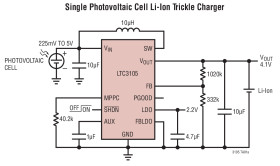 400mA Step-Up DC/DC Converter with Maximum Power Point Control and 250mV Start-Up