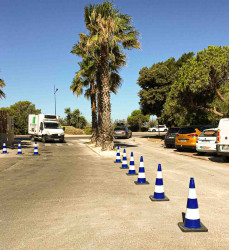 Niebieski, 90 cm, PVC