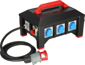 Zestaw z przewodem przedłużającym 2m 6 gniazda Zestaw przedłużaczy typ Typ E - gniazdo francuskie CEE 400 V-32 A 415 V