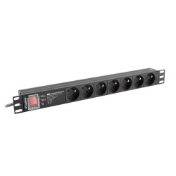 Listwa zasilająca 19" Pro SPD-3MP, 7 gniazd, 2m