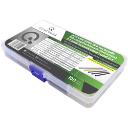 Quadrios 1812CA007 Heatshrink Set 100pcs 3:1 &amp; 2:1 Shrinkage VDE Colours