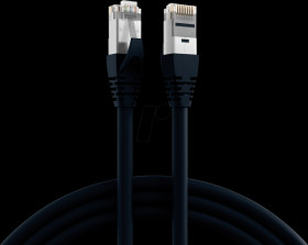 K5538SW.30 Patch cable, Cat.6a, S/FTP, 30 m, black