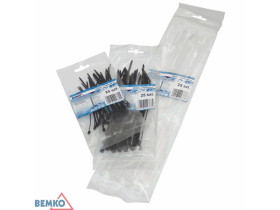 Opaska zaciskowa 2.5x100 BIAŁA 100 szt. E40-CTW25100-100 BEMKO