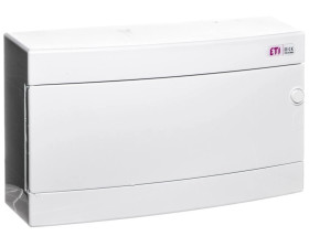 Rozdzielnica modułowa 1x18 natynkowa drzwi białe / IP 40 400V AC / ECT18PO-s 001101071