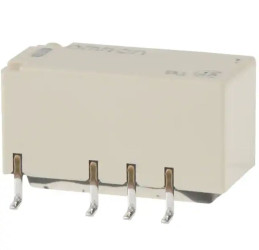 Przekaźnik sygnału, 4.5V dc, 2 A, DPDT, 2-polowy, montaż SMD, Omron HFD27