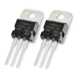 2x LM7805 voltage regulator 5V 1.5A