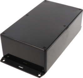 ABS enclosure, (L x W x H) 191 x 110 x 61 mm, black (RAL 9005), IP54, 1591EF2BK