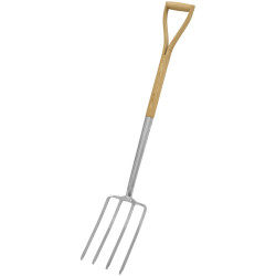 Sealey GTWH016 Premier Digging Fork with Ash Handle &amp; Stainless Steel Tines