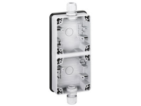PLEXO IP66 Puszka natynkowa podwójna pionowa 090492 LEGRAND